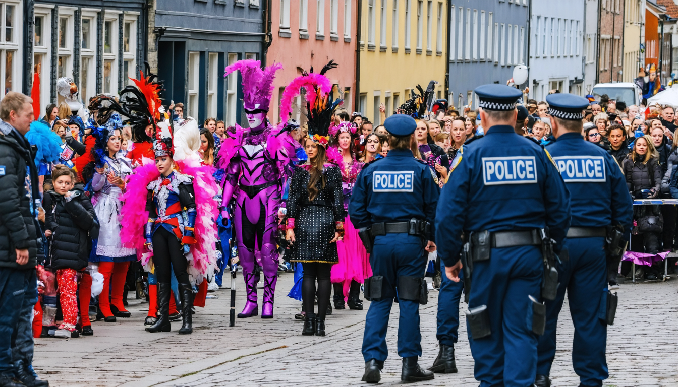 Karneval in Aalborg: Zwischen Feierlaune und Polizeipräsenz