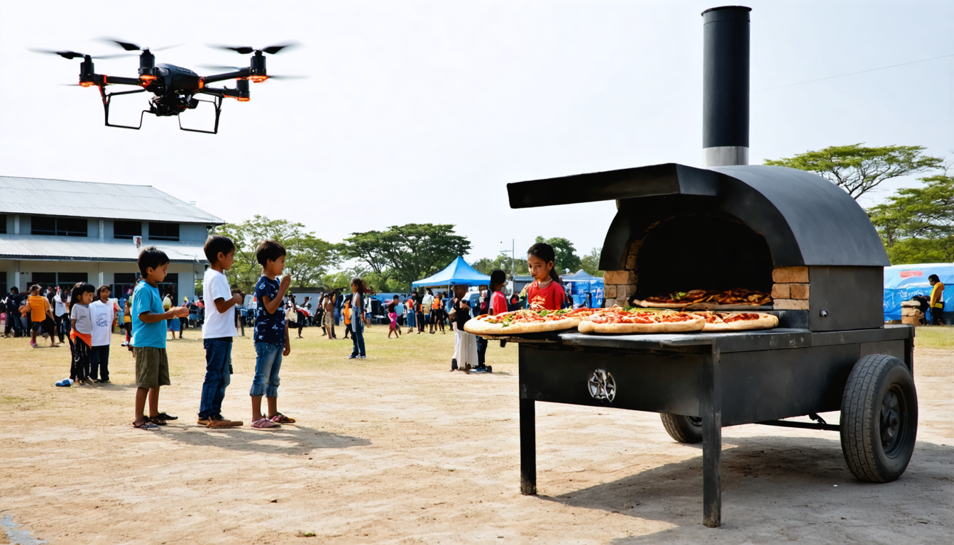 Pizza und Drohnen: Besonderes Event in Løkken für Technik- und Genussfans