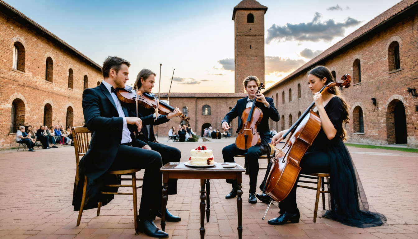 Aalborg Symphonieorchester musiziert unter freiem Himmel in Sæby