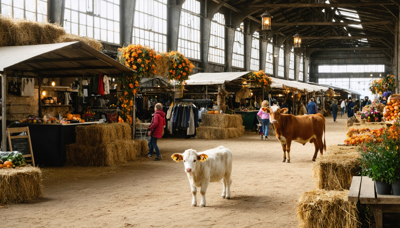 Familienfreundliches Herbstmarkt-Event in alter Zugremise