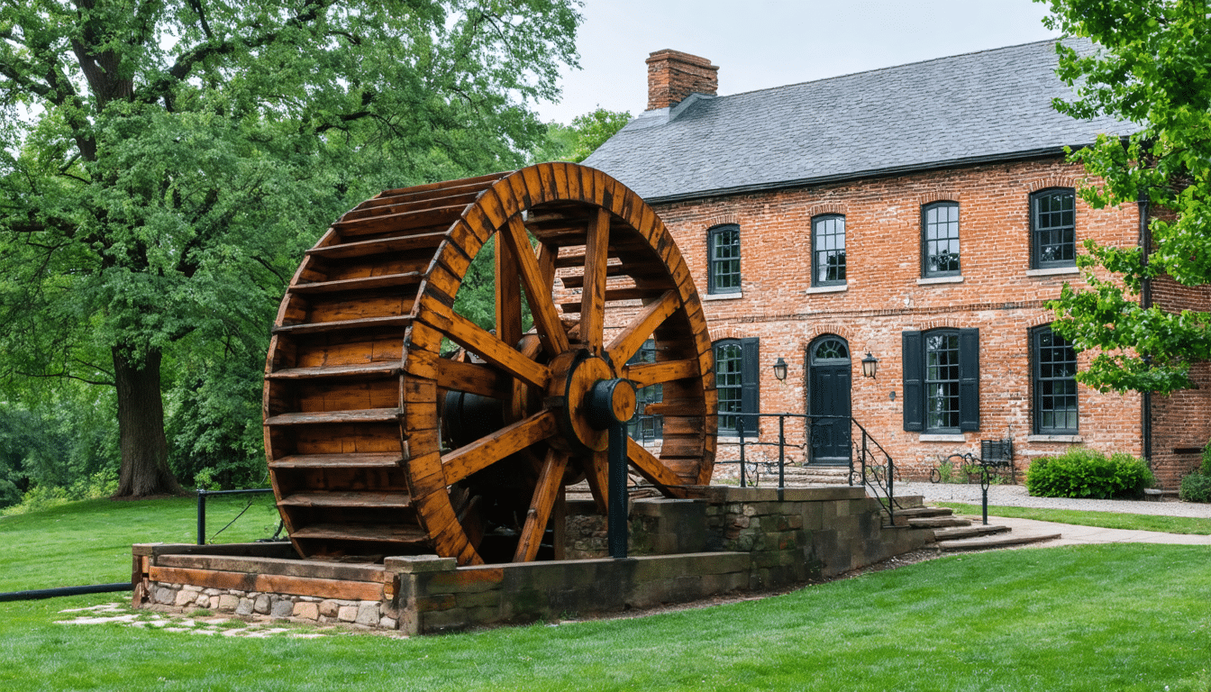 Historisches Wasserrad kehrt ins Godthaab Hammerværk Museum zurück