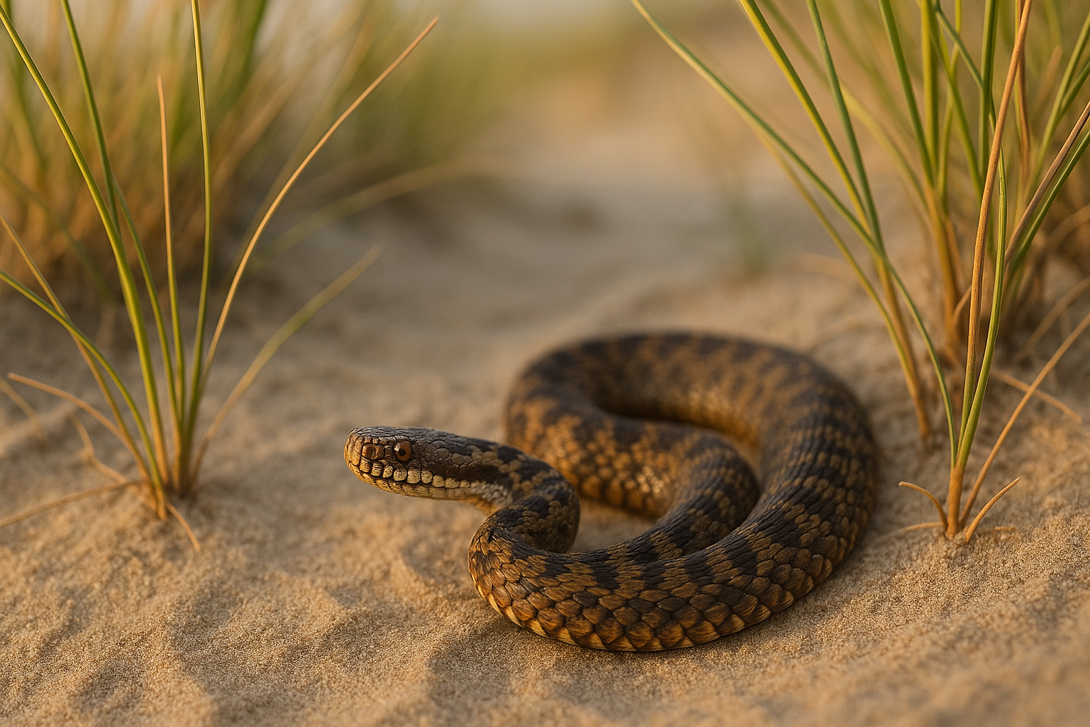 Kreuzotter in Dänemark