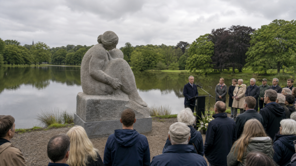 Einweihung der Skulptur ‚Ukendt land‘ bei Mulvadsøen