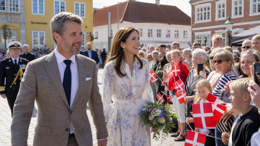 Empfang des Königspaares Frederik X. und Mary in Gråsten
