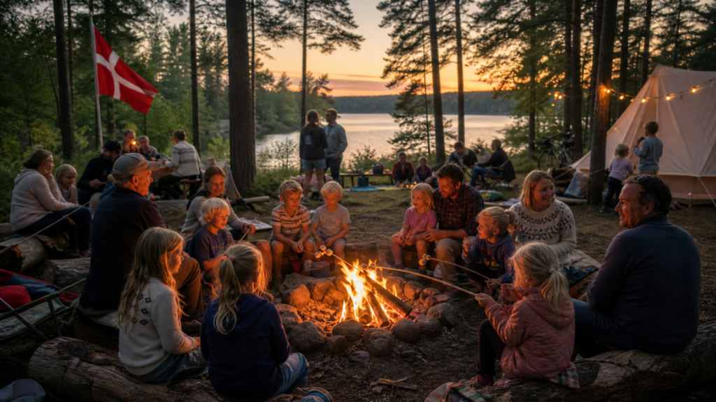 Naturvermittlung mit Anita Søholm: Lagerfeuer in Ryomgård