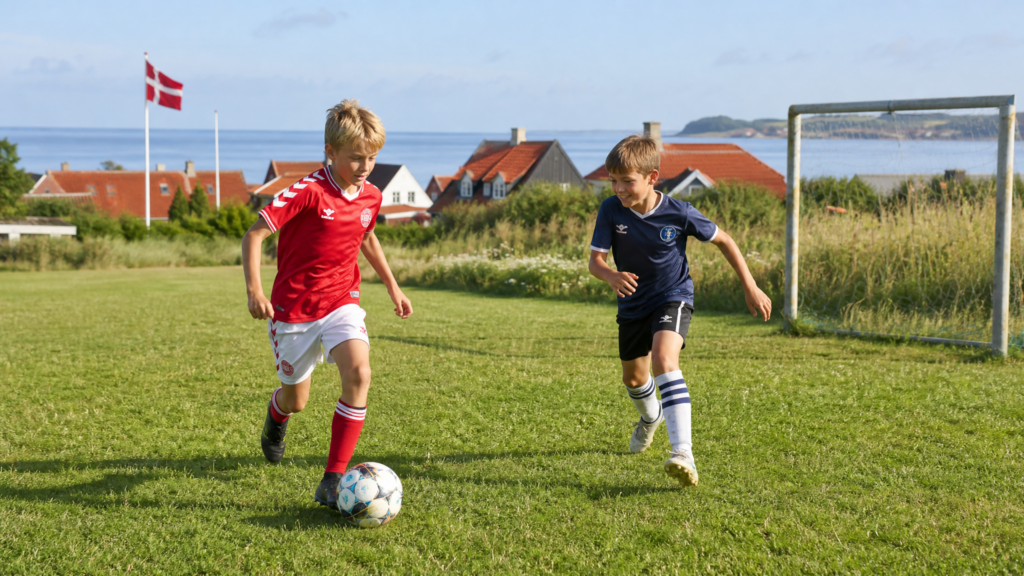 Kinder-Fußballspiel in Harrerenden