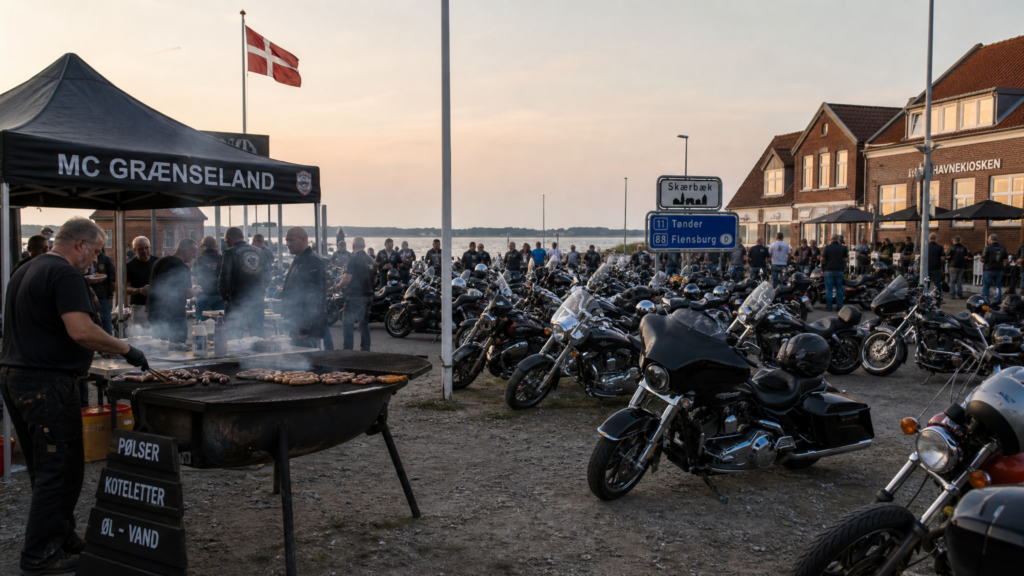 Bikertreffen mit Großgrill