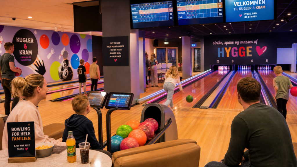 Familienbowling im Skærbækcentret