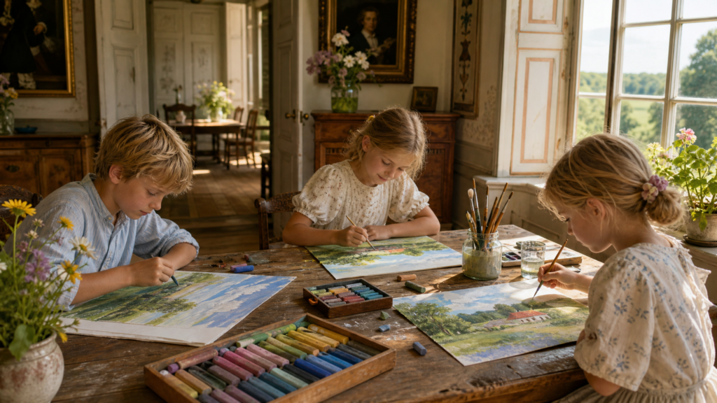 Landschaftsmalerei für Kinder – 1. August