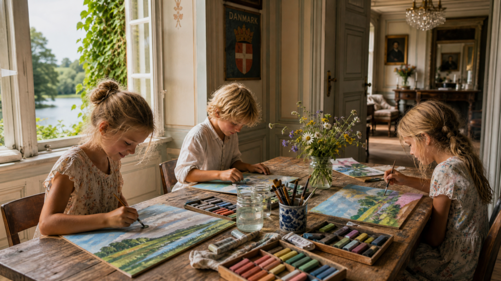 Landschaftsmalerei für Kinder – 2. August