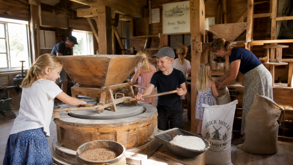 Ferienaktivität: Selbst Mehl mahlen