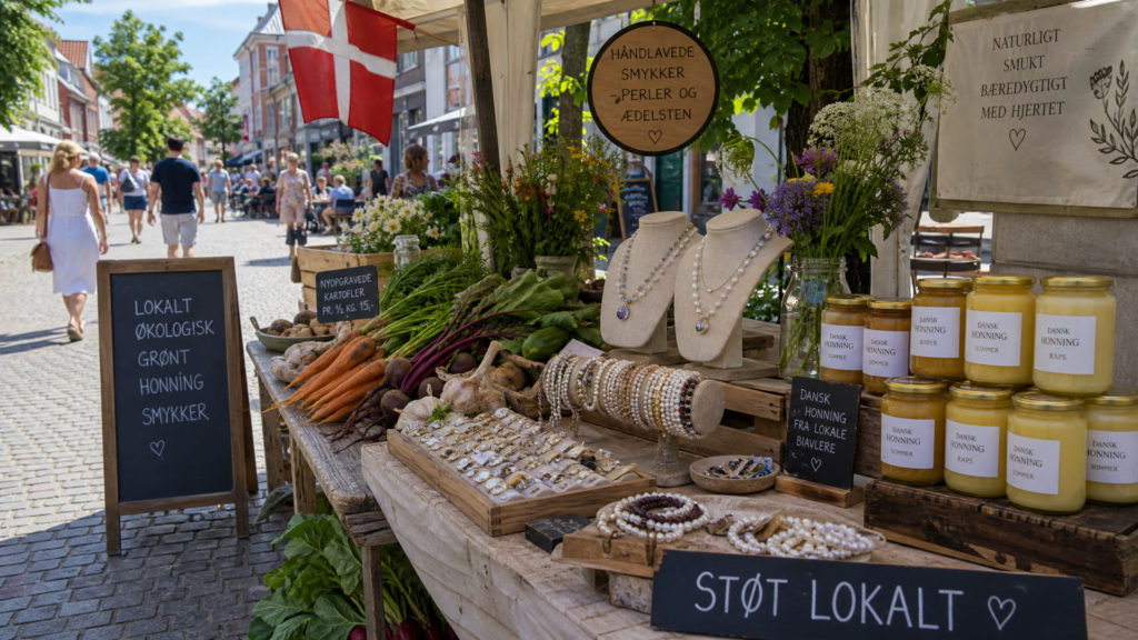 Markt in der Fußgängerzone Kolding