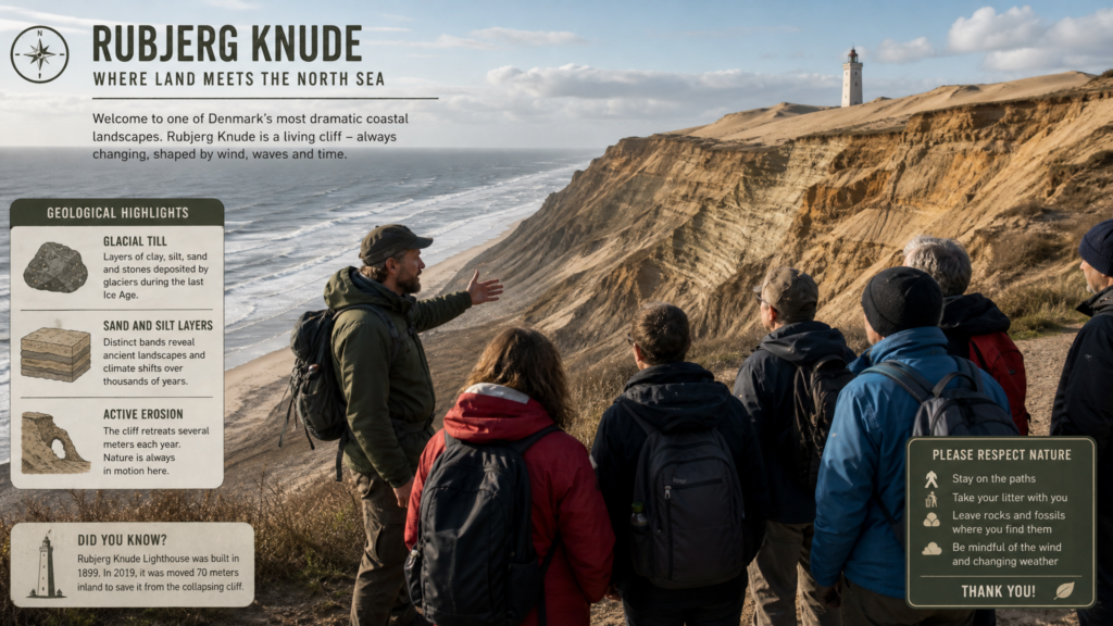Rubjerg Knude Fyr og Klintens geologi – Geführte Wanderung