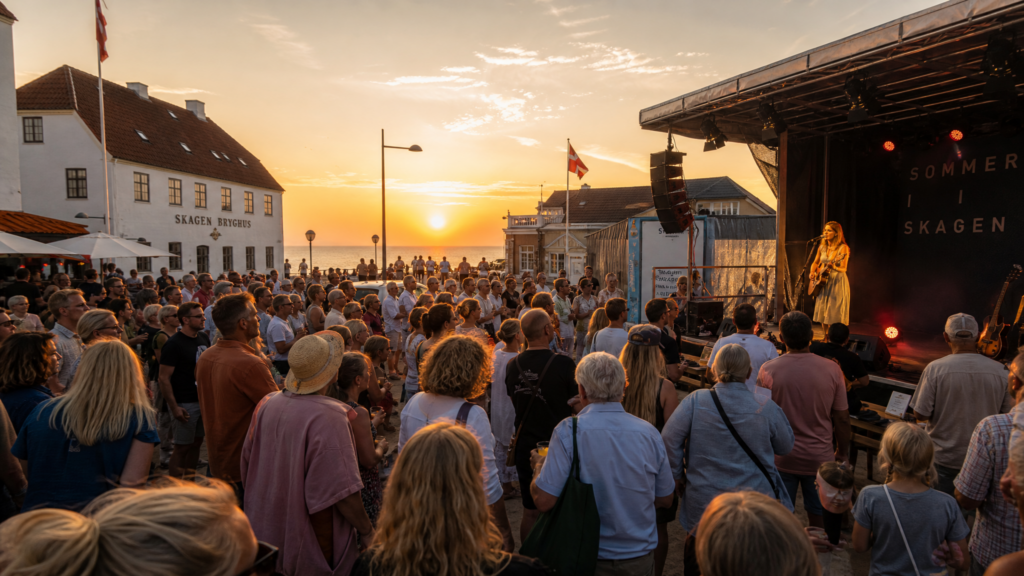 Sonnenuntergangskonzert mit Tina Wiberg auf der Sandplads