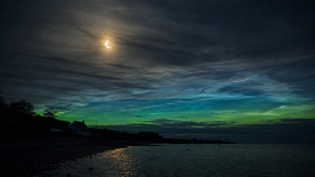 Sonnenfinsternis über Dänemark