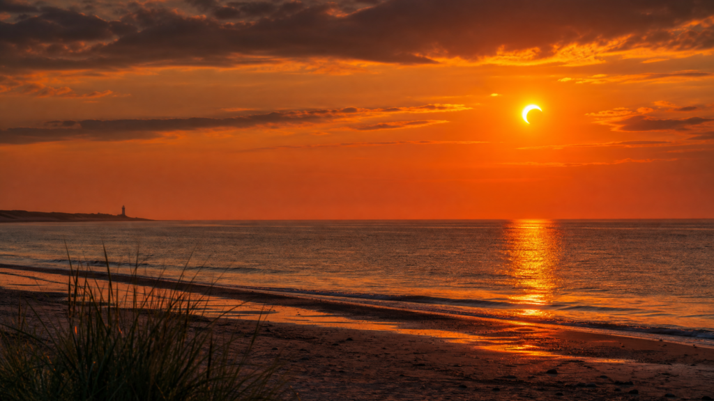 Partielle Sonnenfinsternis über Nordjütland