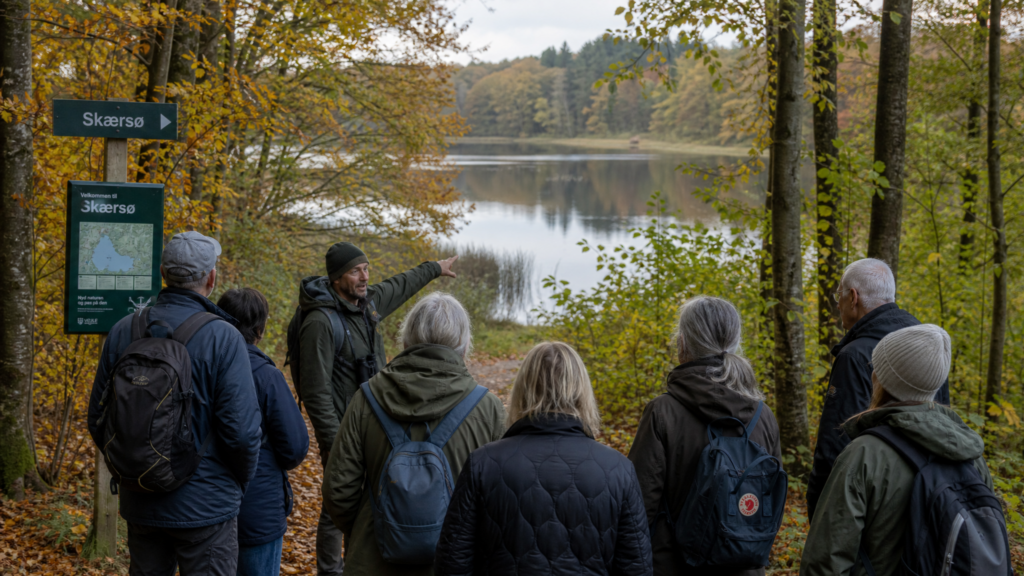 Naturwanderung mit Økolariet nach Skærsø, Egtved