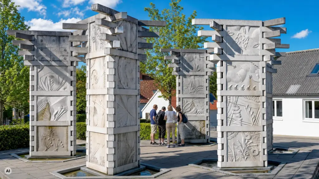 Springvand - Beton-Vandkunst