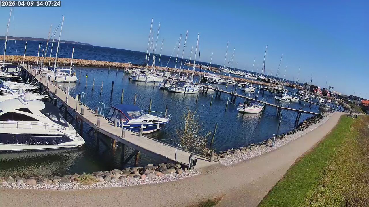 Webcam Juelsminde Hafen Süd-Ost