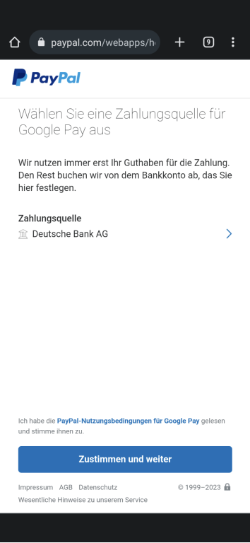 Kontaktloses Bezahlen am Smartphone einrichten mit Google Wallet und PayPal 8